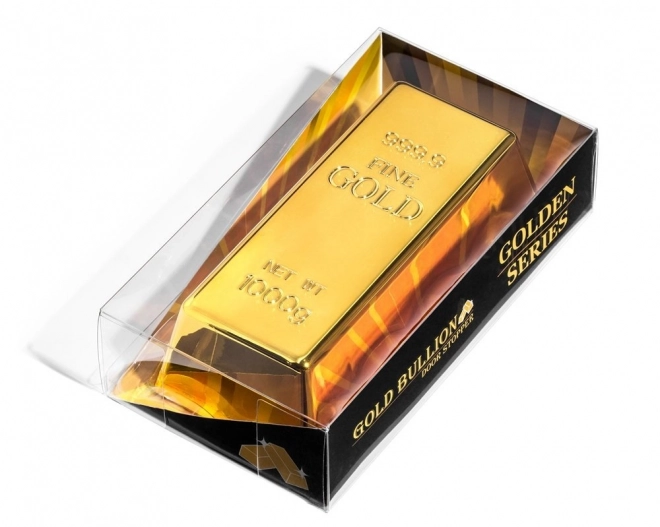 Door Stop in the Shape of a Gold Bar