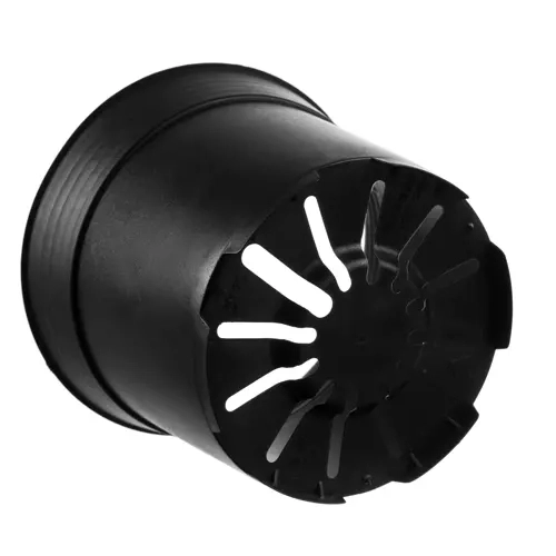 Set mit schwarzen Plastikblumentöpfen - 500 Stück