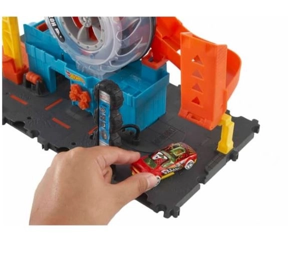 Hot Wheels garage met racebanen