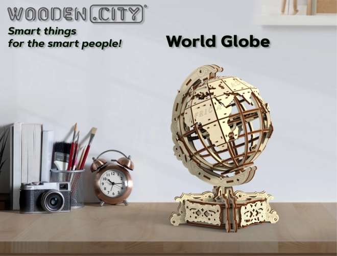 Wooden City 3D puzzel Globus 231 onderdelen