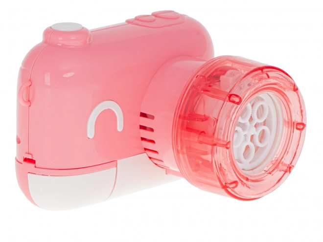 Bubbelmaker met vloeistof - Roze camera