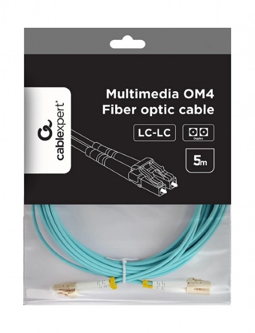 Câble duplex fibre OM4 50/125, LC/LC, 5m