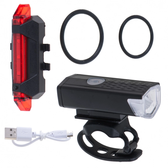 Set LED fietslichten USB