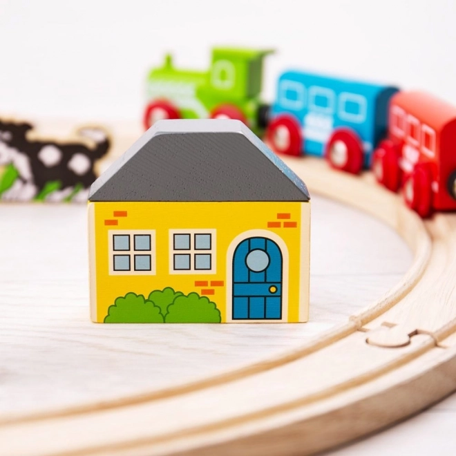 Bigjigs Rail Mijn eerste treinbaan 19 delen