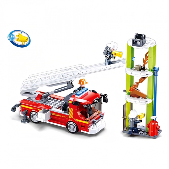 Sluban Brandweerwagen met Telescopische Ladder