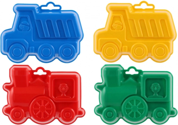 Plastic Sand Molds Shaped like Vehicles