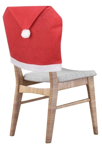 Kerst stoelhoezen en tafellaken - set van 6 stuks