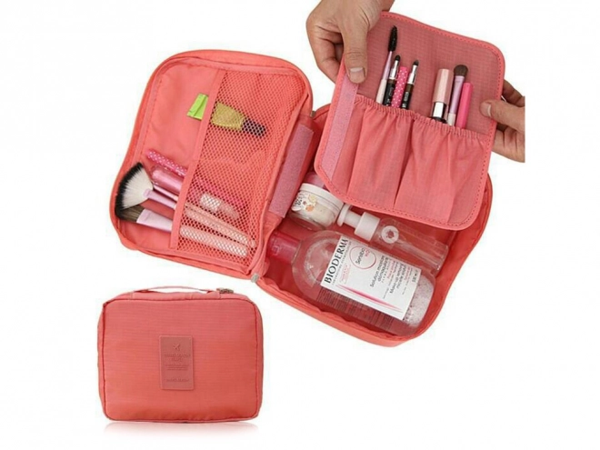 Cosmetische tas reisorganisator zalmkleurig