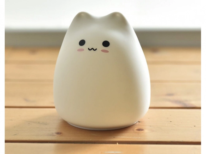 Kinder siliconen nachtlampje Kat RGB aanraak