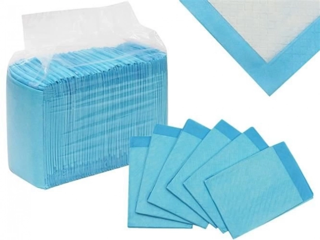 Absorberende hygiënische onderlegger voor dieren 60 x 45 cm - 50 stuks