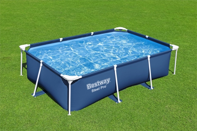 DeluxeJr Steel Pro Rack Zwembad 259x170x61 BESTWAY voor de tuin
