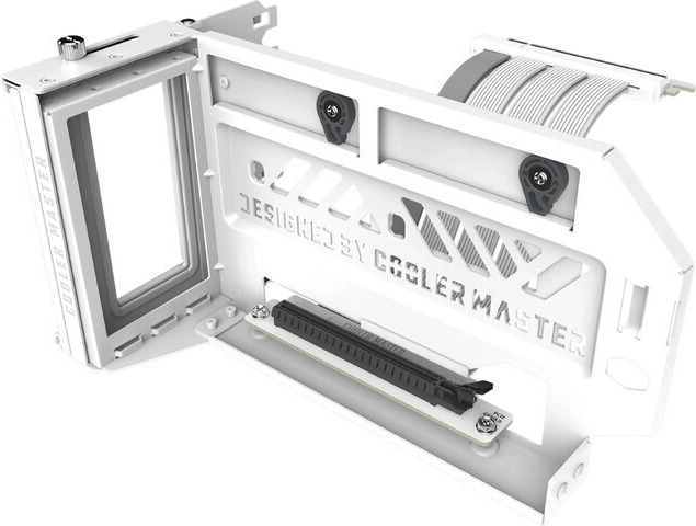 Support vertical pour carte graphique COOLER MASTER v3 avec câble PCIe 4.0 – blanc