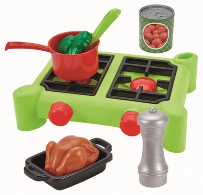 Set kookgerei met potten en accessoires