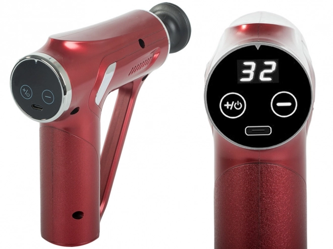Sterk massagepistool met 4 opzetstukken