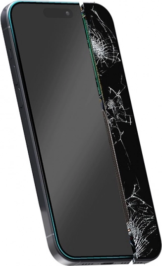 Crong 7D Nano shatterproof hybrid glass for iPhone 16e / 14 / 13 / 13 Pro