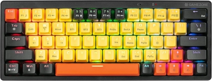 Clavier mécanique de jeu GAMEZONE EVO2 Hot Swap 63, jaune