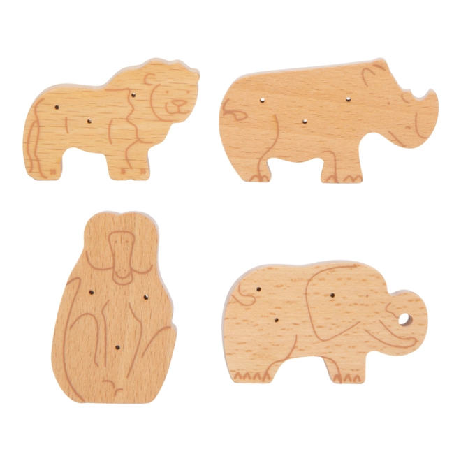 Robuuste houten koekjes