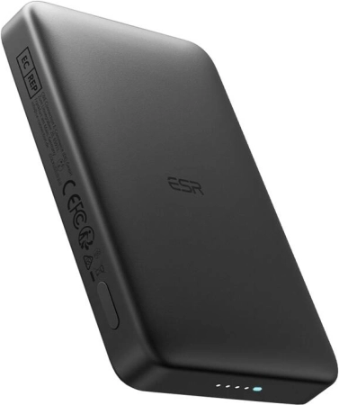 Magnetische powerbank ESR Qi2 MagSlim 10.000 mAh zwart