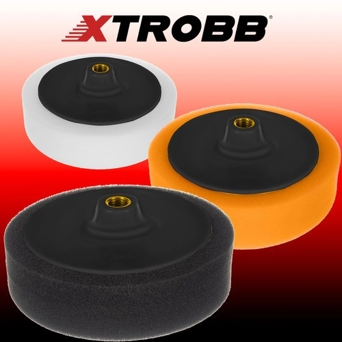 Satz Polierpads aus Schaumstoff 145 mm (3 Stk.) mit XTROBB-Adapter