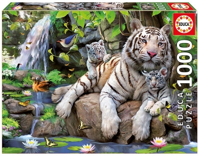 White Tigers Puzzle 1000 pcs