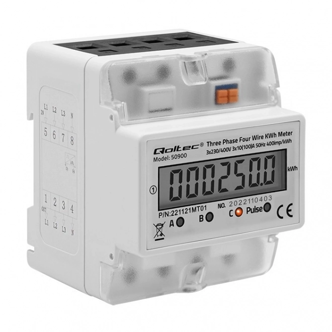 Three-phase Electronic Energy Meter for DIN Rail