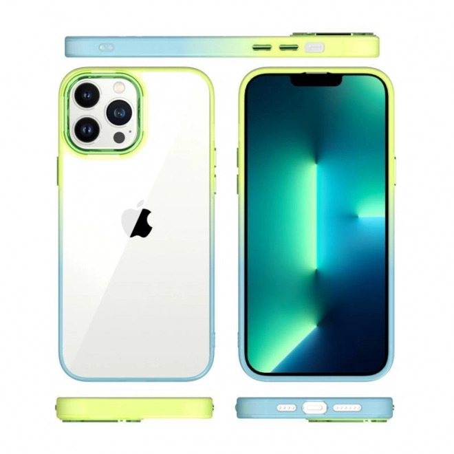 Coque de protection pour iPhone 14 Pro - vert-bleu