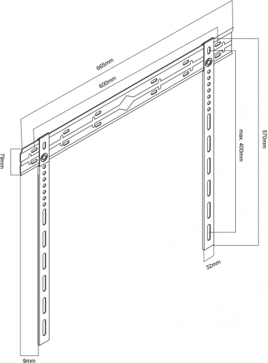 Universele compatibiliteit VESA tot 600 × 400