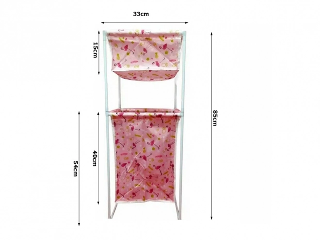 Wasmand met dubbele plank