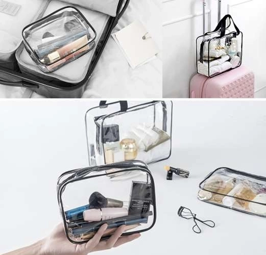 Transparante toilettas 3-in-1 Soulima 21448