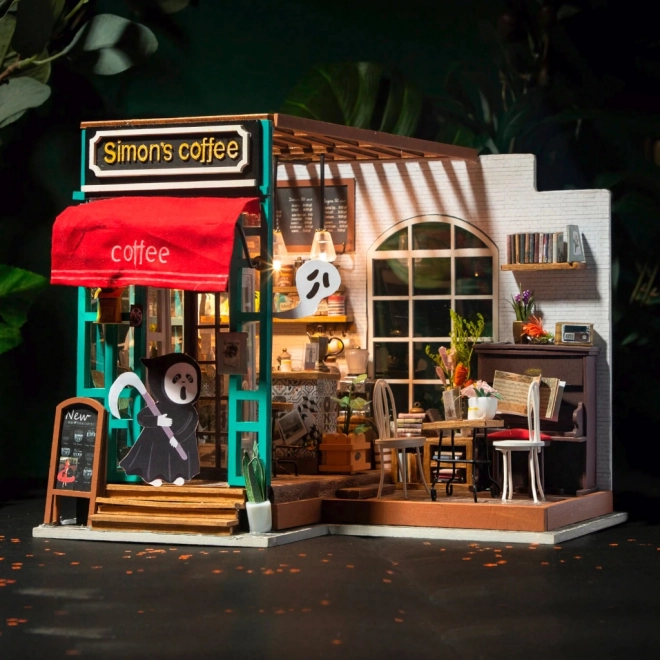 Šimonova koffiehuis - Doe-het-zelf Miniatuur koffiehuis in een poppenhuis