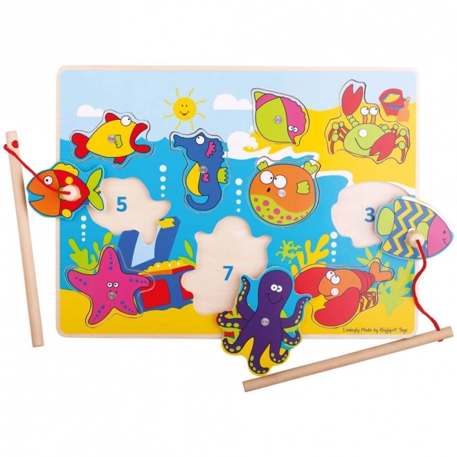 Houten spel Zeevissen