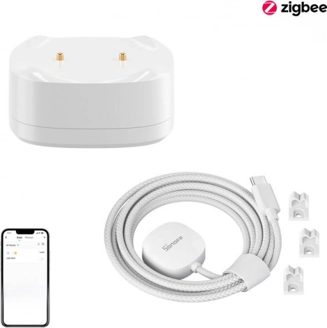 Kit intelligent de détecteur de fuite d’eau Zigbee SONOFF avec câble d’extension