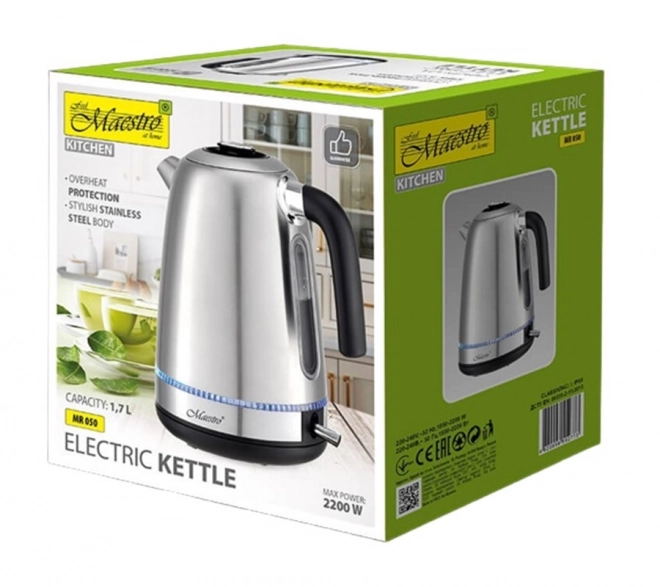 RVS elektrische waterkoker 1,7l Maestro