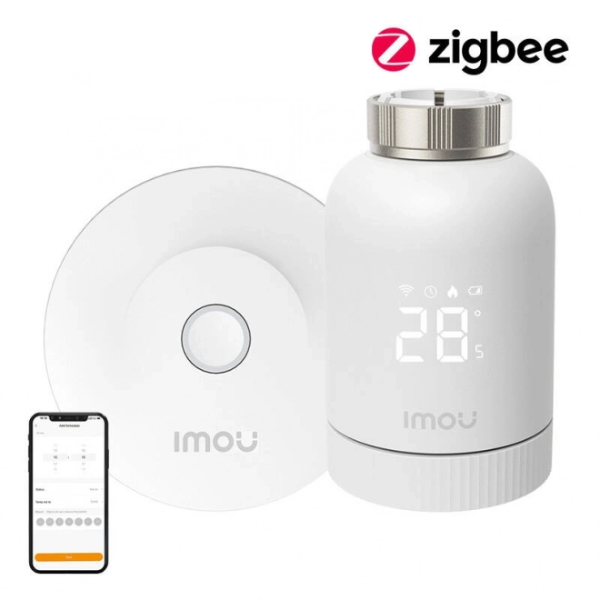 Têtes thermostatiques intelligentes IMOU ZigBee avec 6 adaptateurs et passerelle
