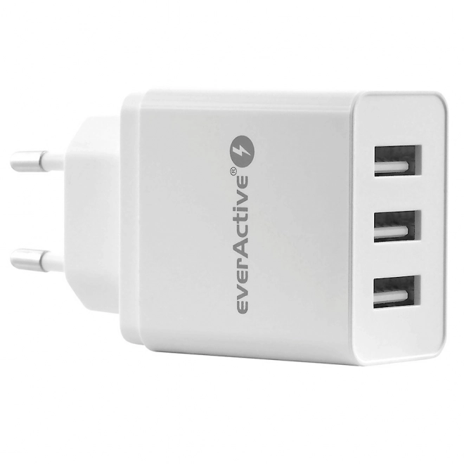 3x USB 3,4A slimme oplader Iq Wit