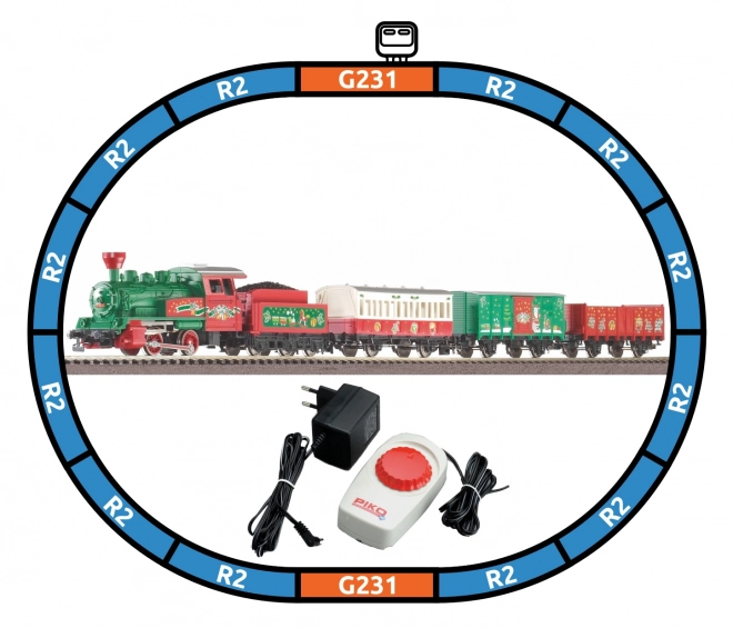 Piko Set de départ Train de Noël avec locomotive à vapeur avec tender - 57081