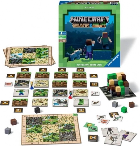 Board Game Minecraft Ravensburger: Builders & Biomes