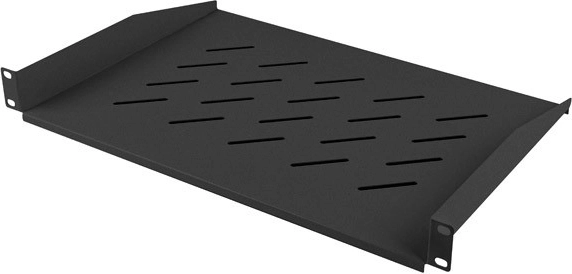 Universal 1U shelf for 19" rack 483 × 315 mm, black