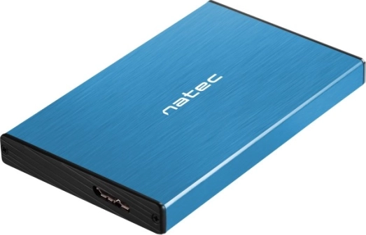 Externer Aluminiumrahmen für 2,5" HDD/SSD USB 3.0 UASP – blau