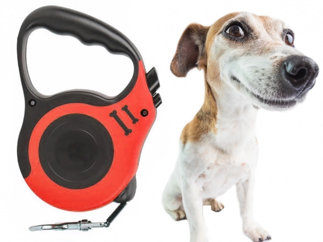 Automatische hondenriem – Rood