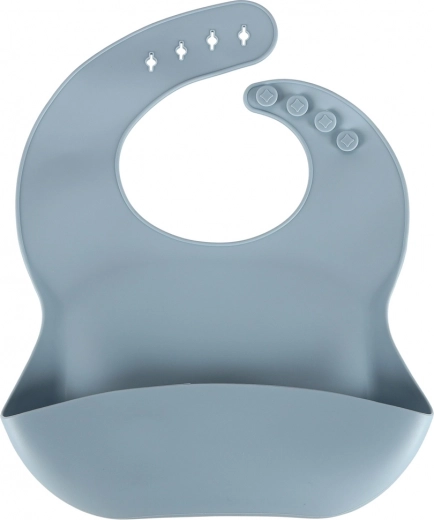 Bib with deep pocket and adjustable fastening