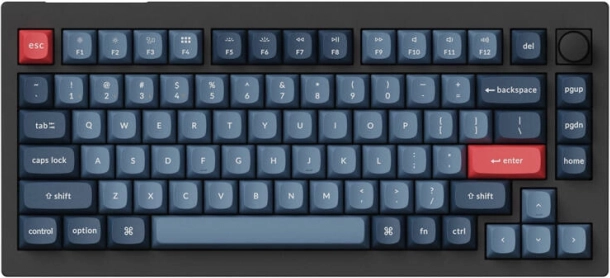 Wireless Mechanical Keyboard Keychron V1 Max RGB with Banana Switches (Black)