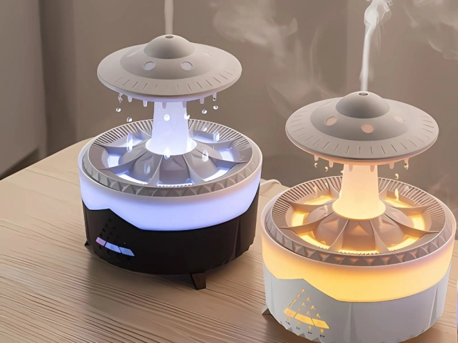 Luftbefeuchter und aromatischer Diffusor in UFO-Form