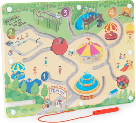 ECOTOYS Magnetic Ball Maze – Amusement Park