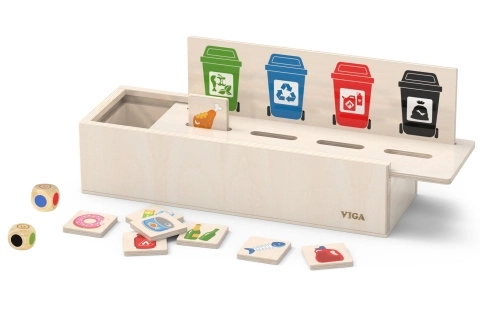 VIGA houten spel voor afvalscheiding leren