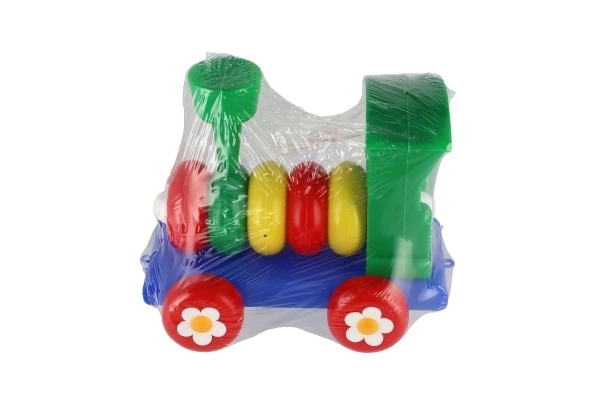colorful plastic train for children with rings