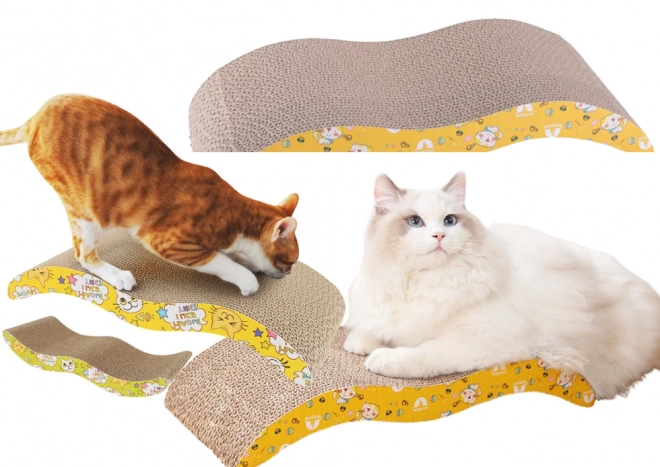 Ecologische kartonnen krabpaal en ligbed voor katten