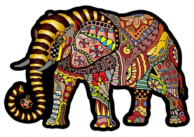 Wooden City Houten puzzel Magische olifant 150 stukjes EKO