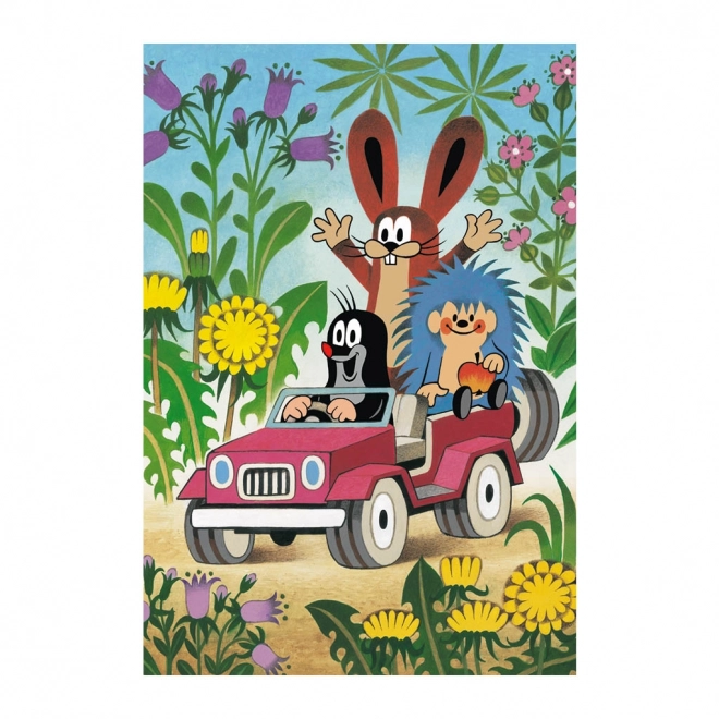 Puzzle 2v1 Krtek se réjouit - 2 x 48 pièces