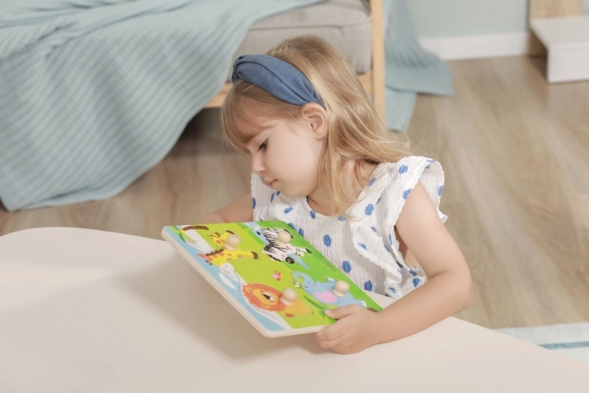 Wooden Puzzle with Wild Animals